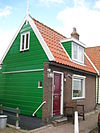 Houten dwarshuisje