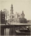 Zicht over water vvanuit het zuidoosten - Amsterdam - 20326806 - RCE -  Westerkerk: Zicht over water vvanuit het zuidoosten (opmerking: Stempel: Koninklijke Nederlandsche Boek en Kunsthandel M.M. CouvÃ©e Hofboekhandelaar Lange Pooten 41) 