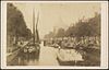 Gracht met schepen en brug, op de achtergrond de Nieuwe Lutherse kerk - Amsterdam - 20329101 - RCE -  Nieuwe Lutherse Kerk: Gracht met schepen en brug, op de achtergrond de Nieuwe Lutherse kerk (opmerking: Kabinetfoto) 