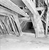 Interieur kap oostvleugel naar het westen - Amsterdam - 20011474 - RCE -  West Indisch Pakhuis: interieur kap oostvleugel naar het westen 
