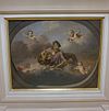 Interieur van de rechter voorkamer op de bel-etage, detail beschilderd plafond - Amsterdam - 20329307 - RCE -  Plafond: Interieur van de rechter voorkamer op de bel-etage, detail beschilderd plafond 