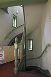 Interieur, begane grond, wenteltrap naar eerste verdieping en de kelder - Beverwijk - 20333521 - RCE -  Westerhout: Interieur, begane grond, wenteltrap naar eerste verdieping en de kelder 