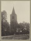 Zicht op toren vanuit het zuidwesten - Blaricum - 20322378 - RCE -  Nederlands Hervormde Kerk: Zicht op toren vanuit het zuidwesten (opmerking: Blindstempel) 