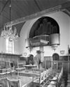 Interieur, naar het oosten - Blaricum - 20035297 - RCE -  Nederlands Hervormde Kerk: interieur, naar het oosten 