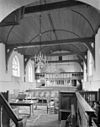 Interieur, naar het oosten - Blaricum - 20035296 - RCE -  Nederlands Hervormde Kerk: interieur, naar het oosten 