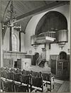 Interieur - Blaricum - 20323539 - RCE -  Nederlands Hervormde Kerk: Interieur (opmerking: Bijschrift: na de restauratie) 