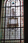 Bennebroek-stained glass window-hervormde kerk -  Stained glass window in Hervormde Kerk, Bennebroek, the Netherlands.