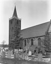 Zuid-gevel met toren - Castricum - 20046677 - RCE -  N.H.Kerk: zuid-gevel met toren 