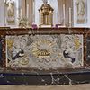 INTERIEUR, COMMUNIEBANK, PANEEL - Enkhuizen - 20278435 - RCE -  OUD KATH. KERK: INTERIEUR, COMMUNIEBANK, PANEEL 