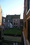 Enkhuizen Zuiderzee museum - view from the Peperhuis looking south -  Zuiderzee museum, Enkhuizen View of the courtyard and southern side of the complex from the north (view from the first floor of the Peperhuis) 