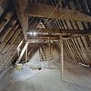 Interieur, overzicht zolder, kapconstructie (zwart-wit afgedrukt) - 20000524 - RCE -  woonhuis: Interieur, overzicht zolder, kapconstructie (zwart-wit afgedrukt) 