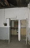 Interieur gebouw L (smederij), begane grond, zuidkant - Haarlem - 20333434 - RCE -  Ripperdakazerne: Interieur gebouw L (smederij), begane grond, zuidkant 
