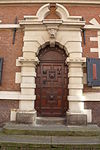 Haarlem City Hall - north side 01.JPG -  Haarlem City Hall - north side, doorway on Zijlstraat 