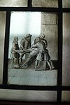Stained glass window in the Frans Hals Museum leg amputation.JPG -  Stained glass window in the Frans Hals Museum - leg amputation 