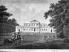 Voorgevel naar prent, gegraveerd door F.C.Bierweiler, naar tekening van C.Kruyt in de verzameling Rijksbureau - Haarlem - 20096218 - RCE -  Paviljoen Welgelegen: voorgevel naar prent, gegraveerd door F.C.Bierweiler, naar tekening van C.Kruyt in de verzameling Rijksbureau 