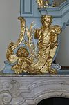 Interieur, schoorsteenboezem, detail van Cybele in hout - Haarlem - 20353757 - RCE -  Frans Halsmuseum: Interieur, schoorsteenboezem, detail van Cybele in hout (opmerking: Gefotografeerd voor: P.M. Fischer, Ignatius en Jan van Logteren, Alphen a/d Rijn 2005.) 
