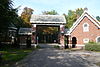 Haarlem-Kleine Houtweg-Spaar en Hout poort - Poort Spaar & Hout, ziende naar de Kleine Houtweg en Haarlemmerhout. 