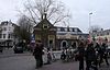 Haarlem-Krocht-hofje van oorschot - Zicht op Krocht en Hofje van Oorschot; hoek Smedestraat, Barteljorisstraat, Krocht, & Kruisstraat, Haarlem. 