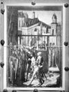 Als achtergrond op een schilderij voorstellende 
