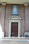 Entry gate Teylers hofje -  Southern door to regent's room, inside entry gate Teylers hofje 