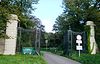 Hek Meer en Berg - Glipper Dreef -  Entrance gate to the southwestern entrance to Groenendaal park (dogs not allowed at this entrance), to the former gatekeeper's houses and Heemstede 