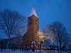 Forse toren met gemetselde spits