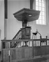 Preekstoel met doophek - Hippolytushoef - 20113639 - RCE -  Nederlands Hervormde Kerk: preekstoel met doophek 