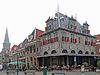 Roode Steen Hoorn met waaggebouw -  Roode Steen te Hoorn met waaggebouw