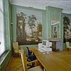 Interieur, gedeelte linker voorkamer, overzicht beschilderingen op doek, na restauratie - Hoorn - 20345848 - RCE -  Kantongerecht: Interieur, gedeelte linker voorkamer, overzicht beschilderingen op doek, na restauratie 