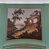 Interieur, gedeelte linker voorkamer, beschildering op doek, na restauratie - Hoorn - 20345849 - RCE -  Kantongerecht: Interieur, gedeelte linker voorkamer, beschildering op doek, na restauratie 