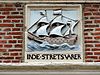 Inde Stretsvarer (straatvaarder) Oude Doelenkade21 Hoorn -  Inde Stretsvarer (straatvaarder), gevelreliÃ«f Oude Doelenkade 21 Hoorn