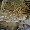 Interieur, overzicht met kapconstructie - Den Burg - 20330491 - RCE -  Schuur/ Kapconstructie: Interieur, overzicht met kapconstructie 