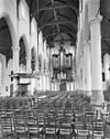 Interieur naar 't westen met orgel - Weesp - 20252290 - RCE -  Nederlands Hervormde Kerk: interieur naar 't westen met orgel 