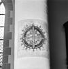Schildering op kolom - Weesp - 20252279 - RCE -  Nederlands Hervormde Kerk: schildering op kolom 