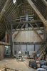 Interieur, overzicht stal, tijdens verbouwing