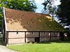 Borne, vakwekschuur.JPG -  Driebeukige vakwerkschuur 