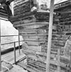 Detail noordwesttoren, tijdens restauratie - Deventer - 20336259 - RCE -  Waag: Detail noordwesttoren, tijdens restauratie 