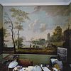 Interieur rechter voorkamer, overzicht geschilderde behangsels, na restauratie - Deventer - 20337644 - RCE -  Behangsel: Interieur rechter voorkamer, overzicht geschilderde behangsels, na restauratie 
