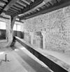 Interieur,begane grond, tussenmuur oostzijde met bouwsporen, tijdens restauratie - Deventer - 20336278 - RCE -  Waag: Interieur,begane grond, tussenmuur oostzijde met bouwsporen, tijdens restauratie 