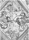Gewelfschildering in 1928 blootgelegd; kooromgang 2e vak zuidzijde - Deventer - 20054804 - RCE -  LebuÃ¯nuskerk: gewelfschildering in 1928 blootgelegd; kooromgang 2e vak zuidzijde 