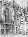 Gevels naar prent - Deventer - 20054856 - RCE -  LebuÃ¯nuskerk: gevels naar prent 