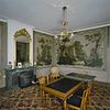Interieur overzicht zaal met geschilderde behangsels, na restauratie - Deventer - 20338113 - RCE -  Behangsel: Interieur overzicht zaal met geschilderde behangsels, na restauratie 