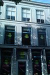 Huis met xix-gepleisterde lijstgevel