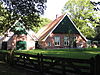 Boerderij van landgoed Het Stroot - Achtergevel - RM 510587.JPG -  Boerderij van het hallehuistype met tweekapsschuur onder met rode hollandse pannen gedekt zadeldak. Bouwjaar 1917. Onderdeel van Landgoed 