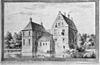 Reproductie naar tekening 1732, tekening in Gemeente Museum Arnhem - Diepenheim - 20197789 - RCE -  Huis Warmelo: reproductie naar tekening 1732, tekening in Gemeente Museum Arnhem 