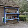 Melkbussenrek - Rouveen - 20330231 - RCE -  Melkbussenrek: Melkbussenrek (opmerking: Thema van deze opdracht: kleur op en in Staphorster boerderijen) 