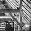Interieur, deel, gebint, detail - Rouveen - 20001832 - RCE -  Langhuisboerderij/ Gebint: Interieur, deel, gebint, detail 