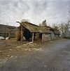 Restant linker zijgevel, na storm - Staphorst - 20348472 - RCE -  Boerderijen: Restant linker zijgevel, na storm 