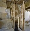Interieur, overzicht trap met kelder - Hasselt - 20332498 - RCE -  Muurschilderingen: Interieur, overzicht trap met kelder 