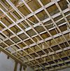 Interieur, begane grond, linker voorkamer, plafond, beschilderde moerbalken - 20000799 - RCE -  Interieur, begane grond, linker voorkamer, plafond, beschilderde moerbalken 